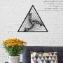 DSL Megapap metal wall art in black color 45x2x40cm.