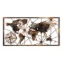 World Map Megapap metal wall art in black - bronze color 120x1.5x60cm.