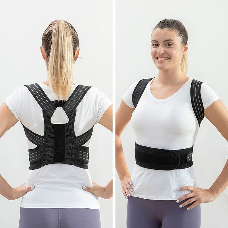 Body posture corrector adjustable color black 115cm.