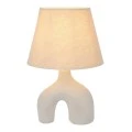 ELEPHANT CERAMIC LAMP WITH CRΘME HAT