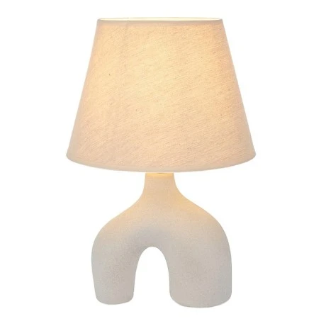 ELEPHANT CERAMIC LAMP WITH CRΘME HAT