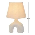 ELEPHANT CERAMIC LAMP WITH CRΘME HAT