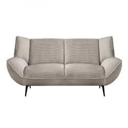 EMERALD 2-Seater Sofa Beige Corduroy Fabric EMERALD 2-Seater Sofa Beige Corduroy Fabric