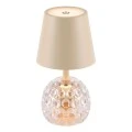 RECHARGEABLE OFF-WHITE TABLE LED LIGHT WITH 3 LIGHTING PROGRAMS  D11Χ35.5CM