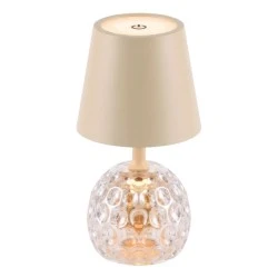RECHARGEABLE OFF-WHITE TABLE LED LIGHT WITH 3 LIGHTING PROGRAMS D11Χ35.5CM RECHARGEABLE OFF-WHITE TABLE LED LIGHT WITH 3 LIGHTING PROGRAMS D11Χ35.5CM