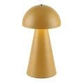 RECHARGEABLE MUSHROOM TABLE LED LIGHT IN YELLOW COLOR WITH 3 LIGHTING PROGRAMS 10X10X19CM