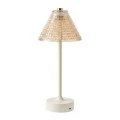 RECHARGEABLE CRYSTAL TABLE LED LIGHT IN LUSTER AMBER COLOR  WITH 3 LIGHTING PROGRAMS D12X31CM