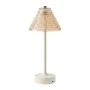 RECHARGEABLE CRYSTAL TABLE LED LIGHT IN LUSTER AMBER COLOR  WITH 3 LIGHTING PROGRAMS D12X31CM