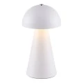 RECHARGEABLE MUSHROOM TABLE LED LIGHT IN WHITE COLOR WITH 3 LIGHTING PROGRAMS 10X10X19CM
