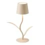 RECHARGEABLE WHITE LED TABLE LIGHT WITH  3 LIGHTING PROGRAMS IN FLOWER SHAPE D10X27CM