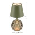 RECHARGEABLE GREEN TABLE LED LIGHT WITH 3 LIGHTING PROGRAMS  D11Χ35.5CM