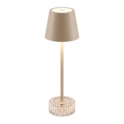 RECHARGEABLE GREEN METAL TABLE LED LIGHT WITH 3 LIGHTING PROGRAMS D11Χ35.5CM RECHARGEABLE GREEN METAL TABLE LED LIGHT WITH 3 LIGHTING PROGRAMS D11Χ35.5CM