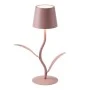 RECHARGEABLE PINK LED TABLE LIGHT WITH  3 LIGHTING PROGRAMS IN FLOWER SHAPE D10X27CM