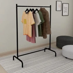 Silman Megapap metallic floor hanger in black color 104x48x137cm. Silman Megapap metallic floor hanger in black color 104x48x137cm.