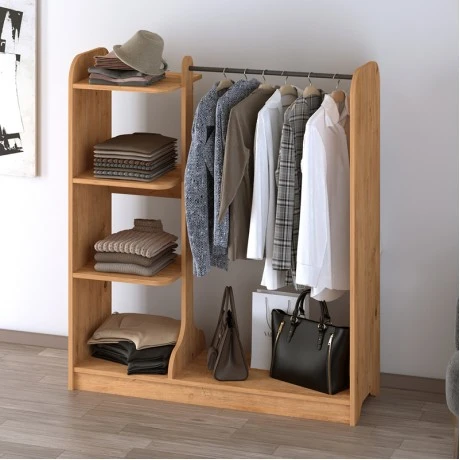 Έπιπλο εισόδου Rozesme Megapap χρώμα pine oak 120x40x135εκ.