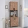 Sedef Megapap melamine kitchen cabinet in pine oak color 61x40x202.1cm.