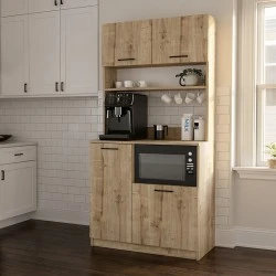Tuco 2 Megapap melamine kitchen furniture in sapphire oak color 90x40x180cm. Tuco 2 Megapap melamine kitchen furniture in sapphire oak color 90x40x180cm.