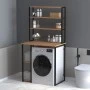 Έπιπλο πλυντηρίου Berkus Megapap χρώμα pine oak 90x60x178εκ.