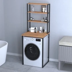 Έπιπλο πλυντηρίου Bobby Megapap χρώμα pine oak 67x60x178εκ.