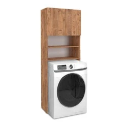 Ramsey Megapap melamine washing machine furniture in pine oak color 65x27x190,6cm. Ramsey Megapap melamine washing machine furniture in pine oak color 65x27x190,6cm.