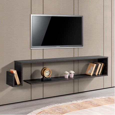 Regnar Megapap melamine wall TV furniture in rebab color 168.6x25x31.8cm.
