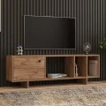 Έπιπλο τηλεόρασης Folsom Megapap χρώμα atlantic pine 140x29,9x45εκ.