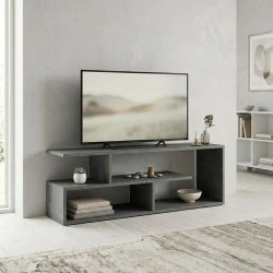 Forever Megapap melamine tv stand in concrete grey color 120x30x40cm. Forever Megapap melamine tv stand in concrete grey color 120x30x40cm.