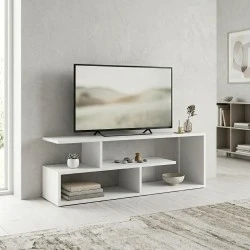 Forever Megapap melamine tv stand in white color 120x30x40cm. Forever Megapap melamine tv stand in white color 120x30x40cm.