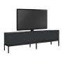 Έπιπλο τηλεόρασης Lord Megapap χρώμα μαύρο 180x30x47εκ.