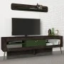 Έπιπλο τηλεόρασης Miladra Megapap χρώμα μαύρο rebab - λαδί 180x31x55εκ.