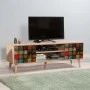 Έπιπλο τηλεόρασης Soho Megapap χρώμα sonoma 140x40x50 εκ.