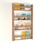 Επιτοίχια βιβλιοθήκη - ραφιέρα Montessori Megapap χρώμα pine oak 74x10x120εκ.