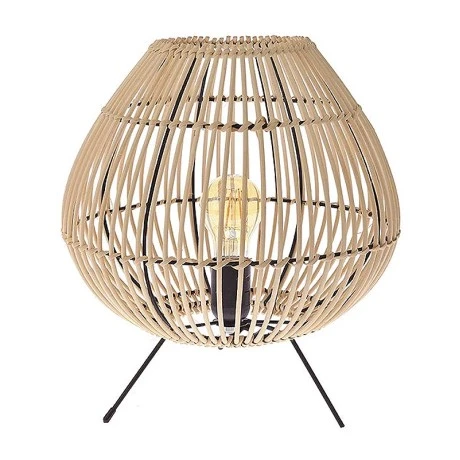 ΕΠΙΤΡΑΠΕΖΙΟ ΛΑΜΠΑΤΕΡ RATTAN Φ31Χ33ΕΚ