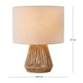 NATURAL ROPE TABLE LAMP D25X37CM