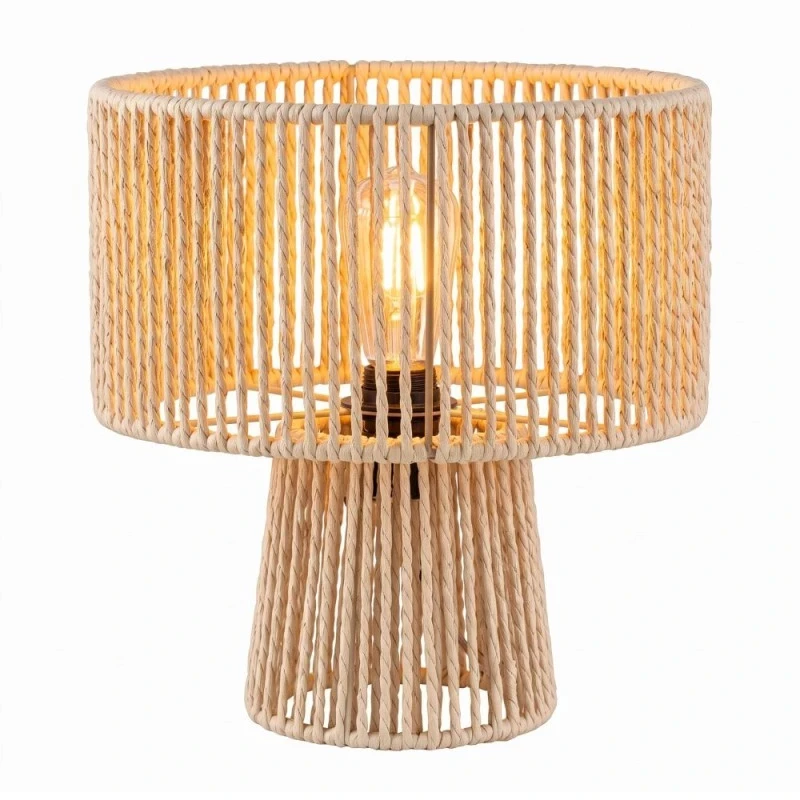 NATURAL ROPE TABLE LAMP D26X26CM