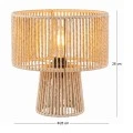 NATURAL ROPE TABLE LAMP D26X26CM