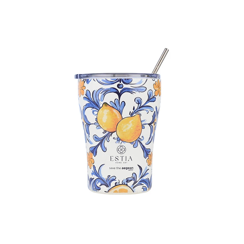 ESTIA ΘΕΡΜΟΣ COFFEE MUG SAVE THE AEGEAN 350ml AMALFI COAST