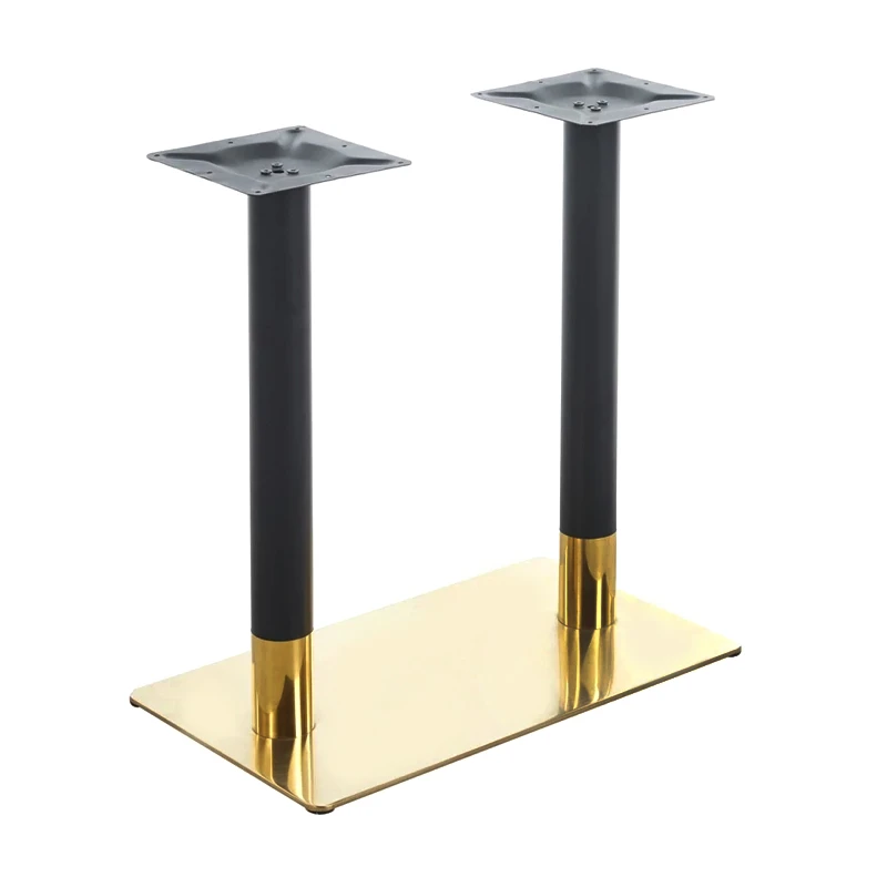 FLASH Metal Base 70x40cm H72cm Black/Gold
