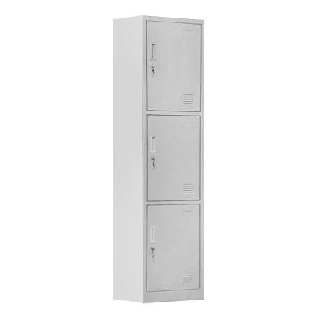 3-LOCKER Metal 38x45x185cm White