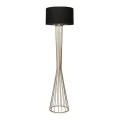 Clarke Megapap metallic/fabric floor lamp in golden/black color 38x21x155cm.