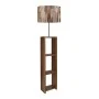 Launo Megapap Mdf/fabric/Pvc floor lamp in brown/walnut color 38x38x150cm.
