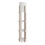 Nora Megapap flora lamp MDF - fabric in natural - white color 21x21x135cm.