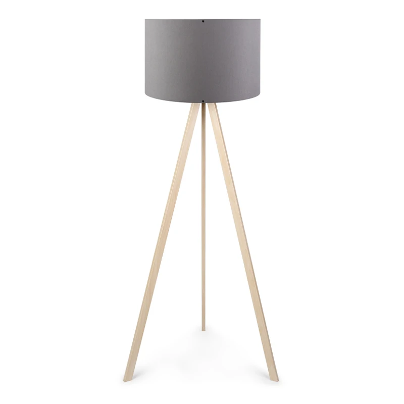 Rosling Megapap Mdf/fabric/Pvc floor lamp in natural/anthracite color 38x21x140cm.