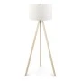Φωτιστικό δαπέδου Rosling Megapap Mdf/ύφασμα Pvc χρώμα φυσικό/λευκό 38x21x140εκ.