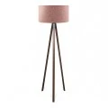 Rosling Megapap Mdf/fabric/Pvc floor lamp in walnut/dusty rose color 38x21x140cm.