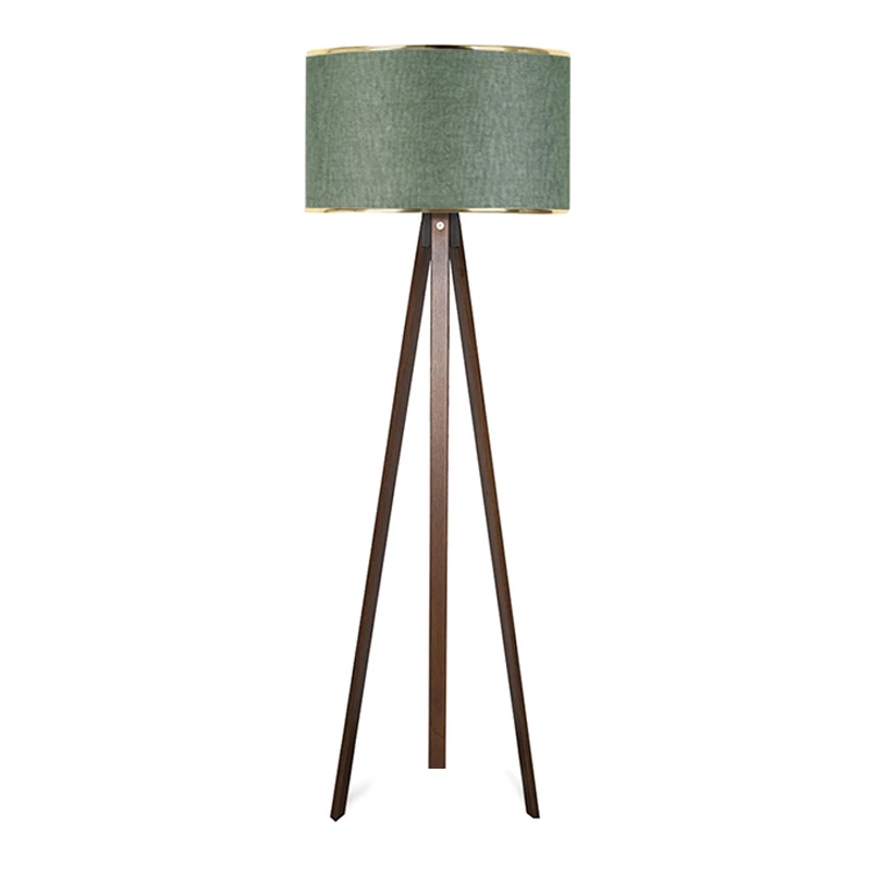 Rosling Megapap Mdf/fabric/Pvc floor lamp in walnut/cypress color 38x21x140cm.
