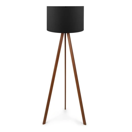 Rosling Megapap Mdf/fabric/Pvc floor lamp in walnut/black color 38x21x140cm.