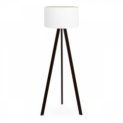 Rosling Megapap Mdf/fabric/Pvc floor lamp in black/white color 38x38x140cm. Rosling Megapap Mdf/fabric/Pvc floor lamp in black/white color 38x38x140cm.