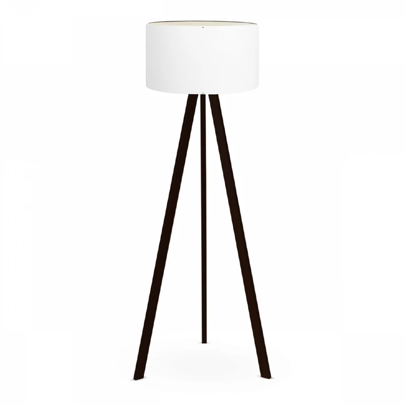 Rosling Megapap Mdf/fabric/Pvc floor lamp in black/white color 38x38x140cm.