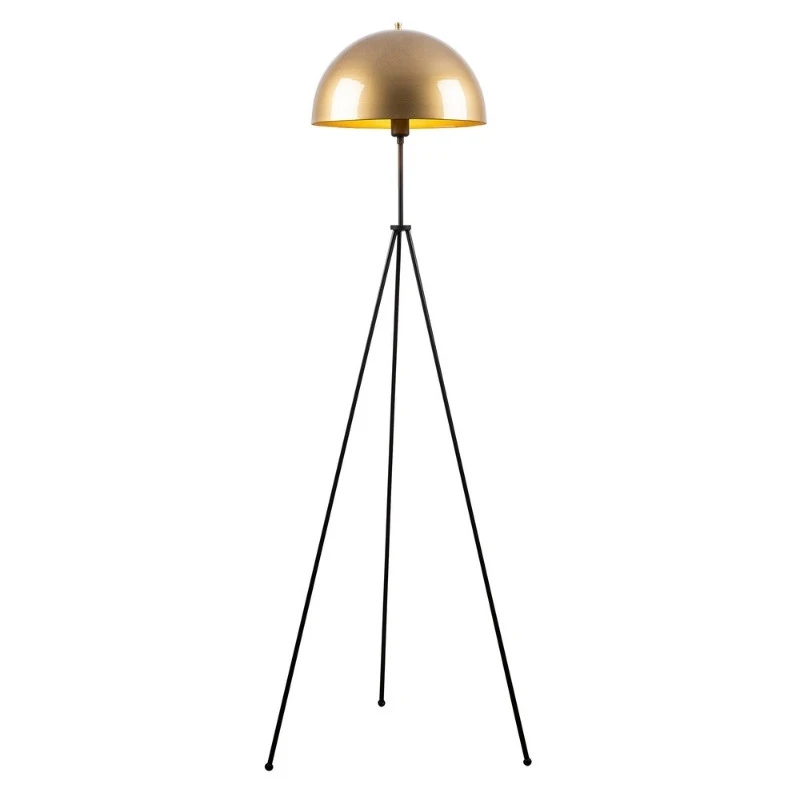 Zero Megapap metal floor lamp in black - gold color Ø50x170cm.